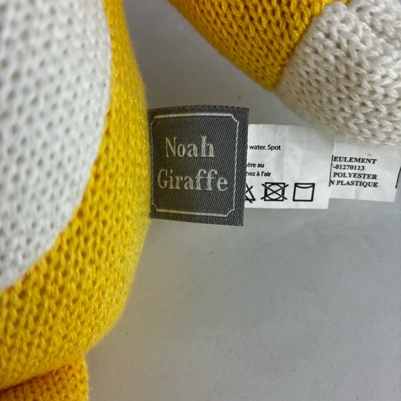 Living Textiles Knitted Noah Giraffe Baby Stuffed Animal - Picture 4 of 6